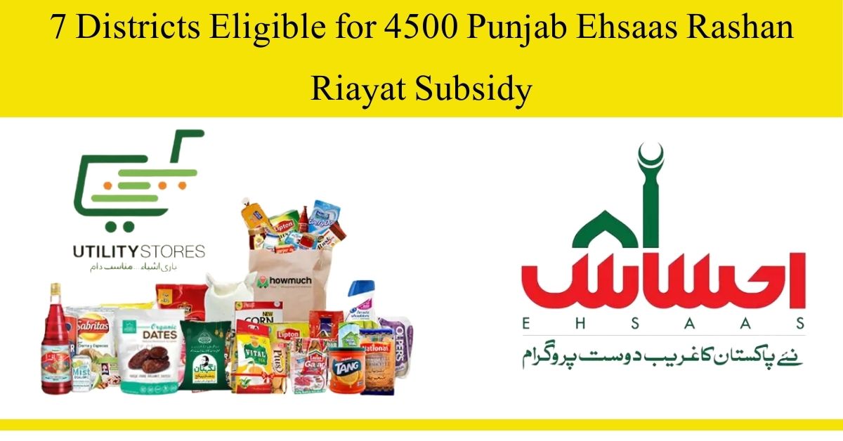 Punjab Ehsaas Rashaan Raiyat Subsidy