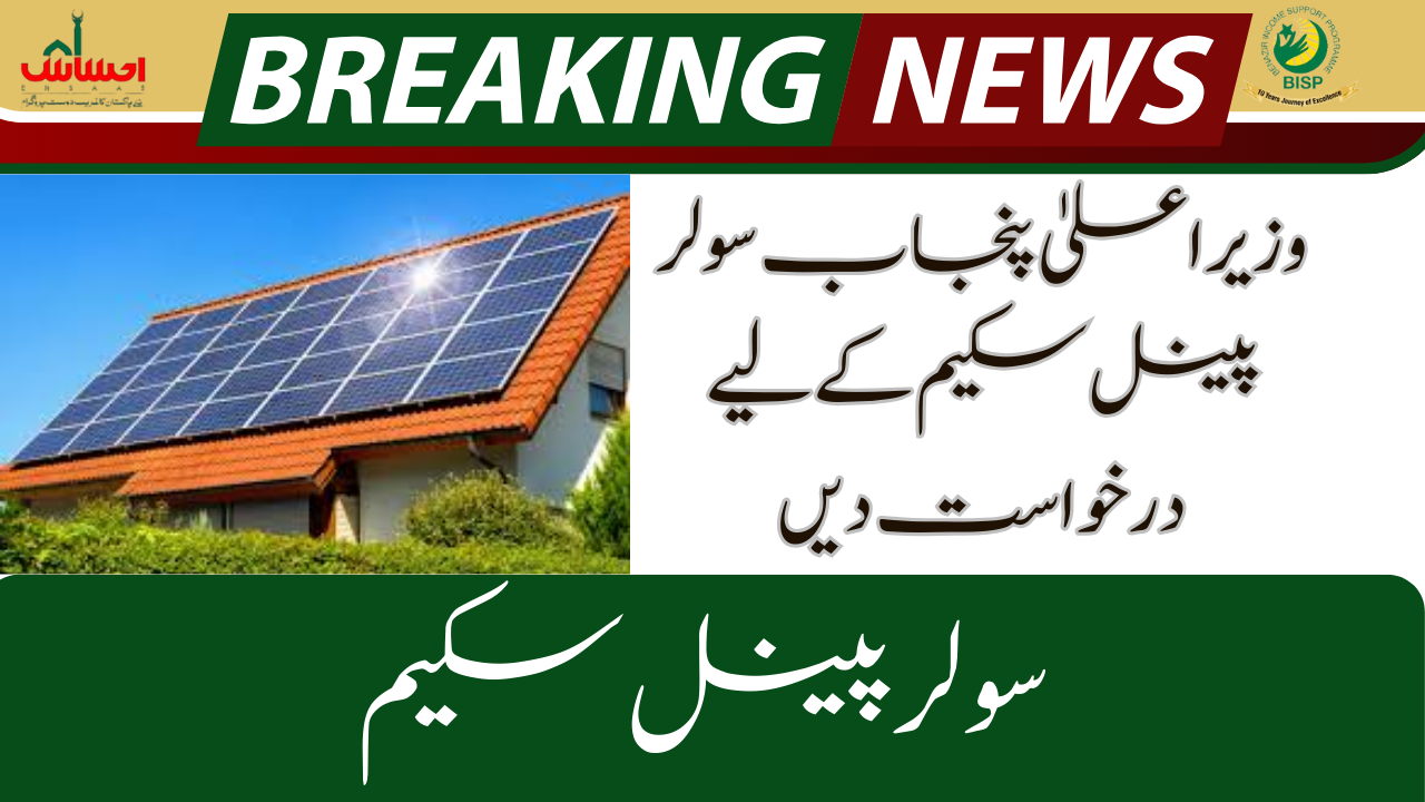 CM Punjab Solar Panel 