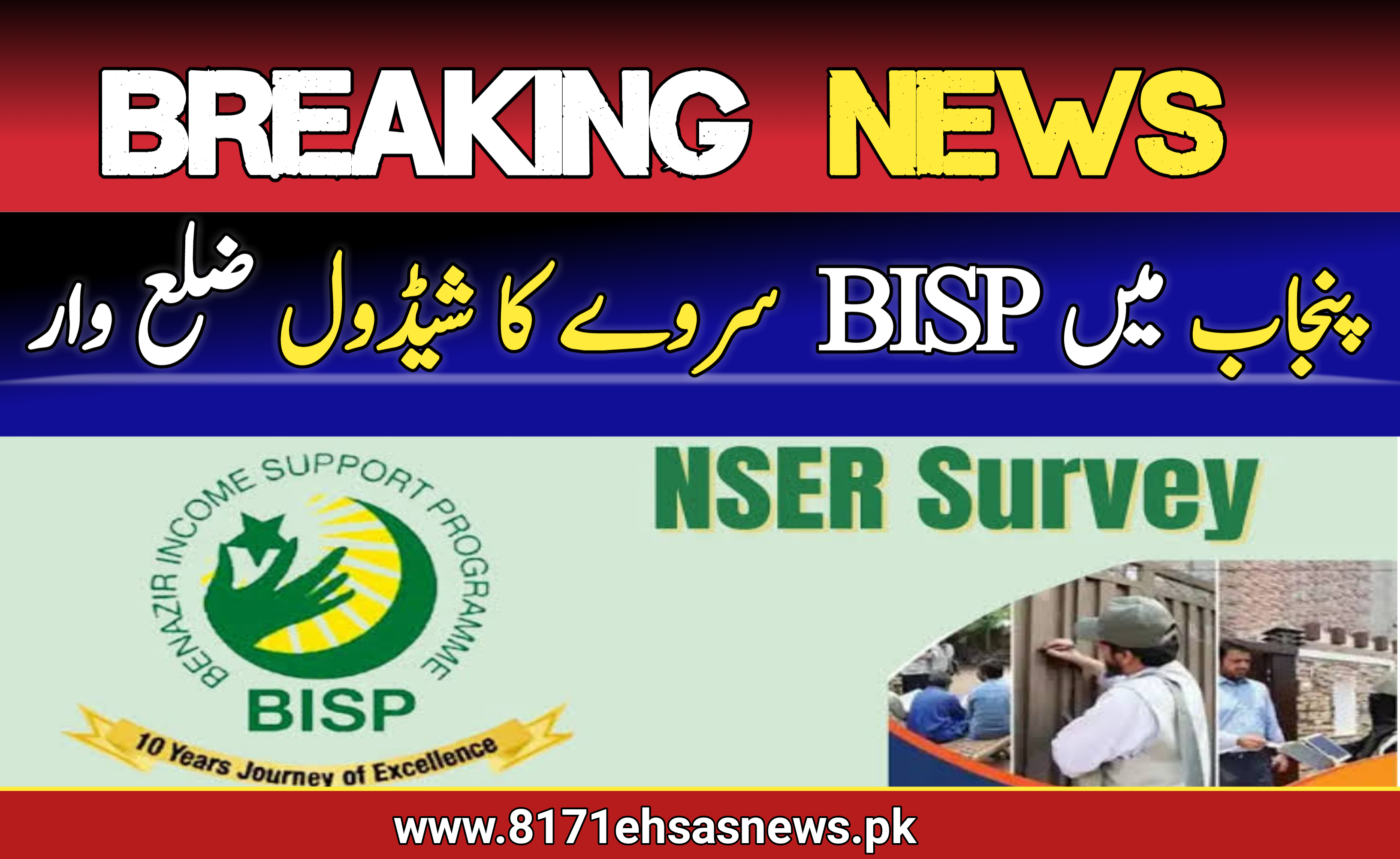 BISP NSER Survey Schedule District-Wise